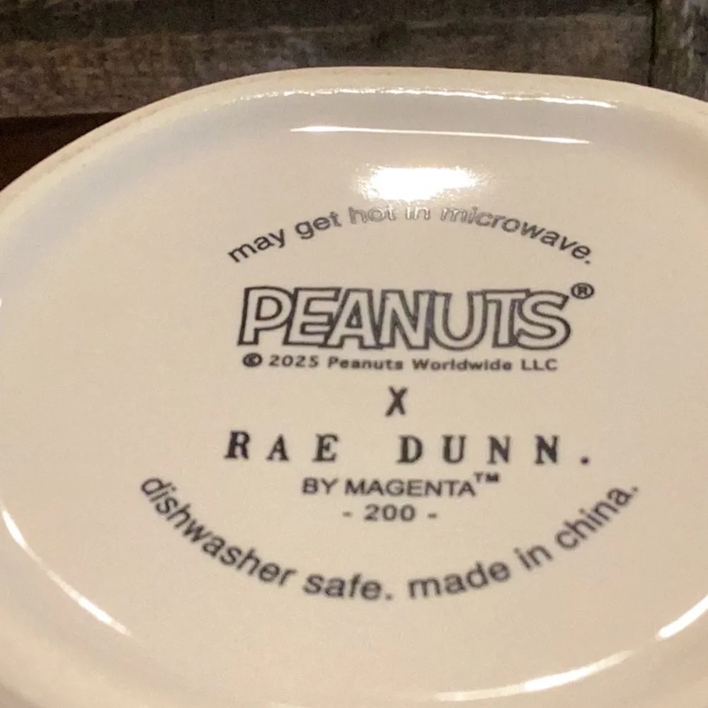 Rae Dunn x Peanuts Football Mug